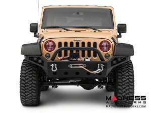 Jeep Wrangler JK Elite Pivotal Headlight Euro Guard Kit - Red